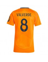 Real Madrid Federico Valverde #8 Bortedrakt Dame 2024-25 Korte ermer